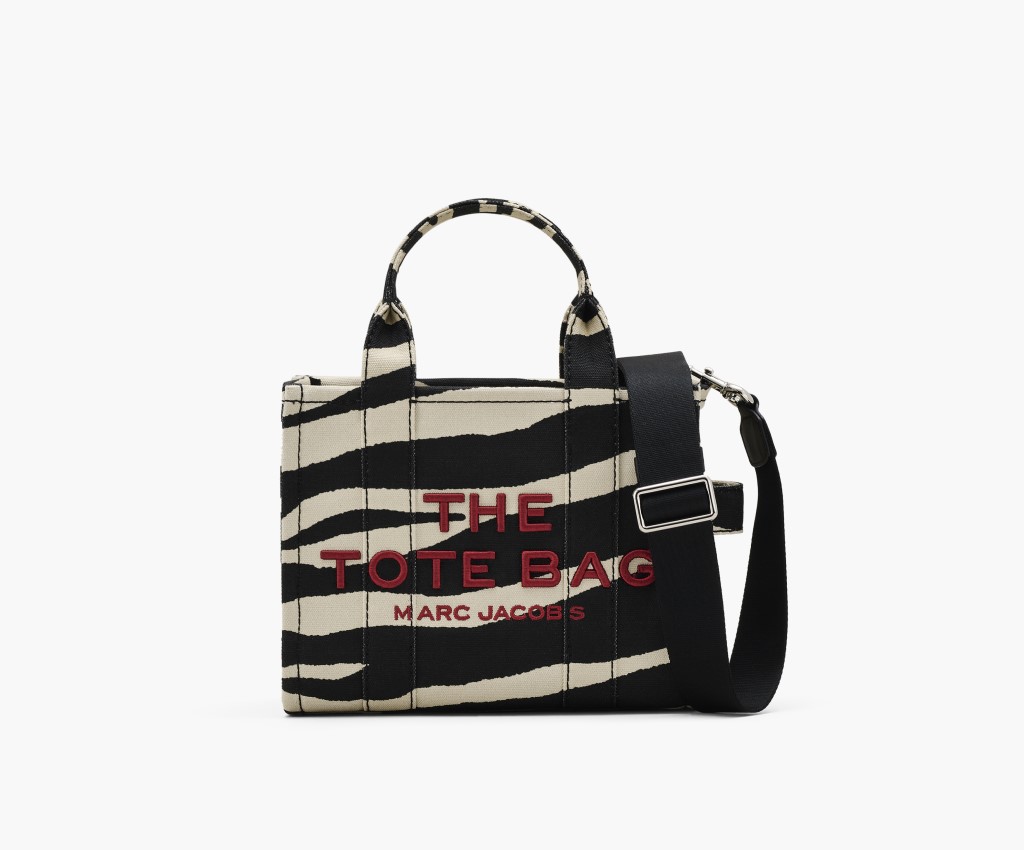 The Zebra Canvas Small Tote Bag (Black White)